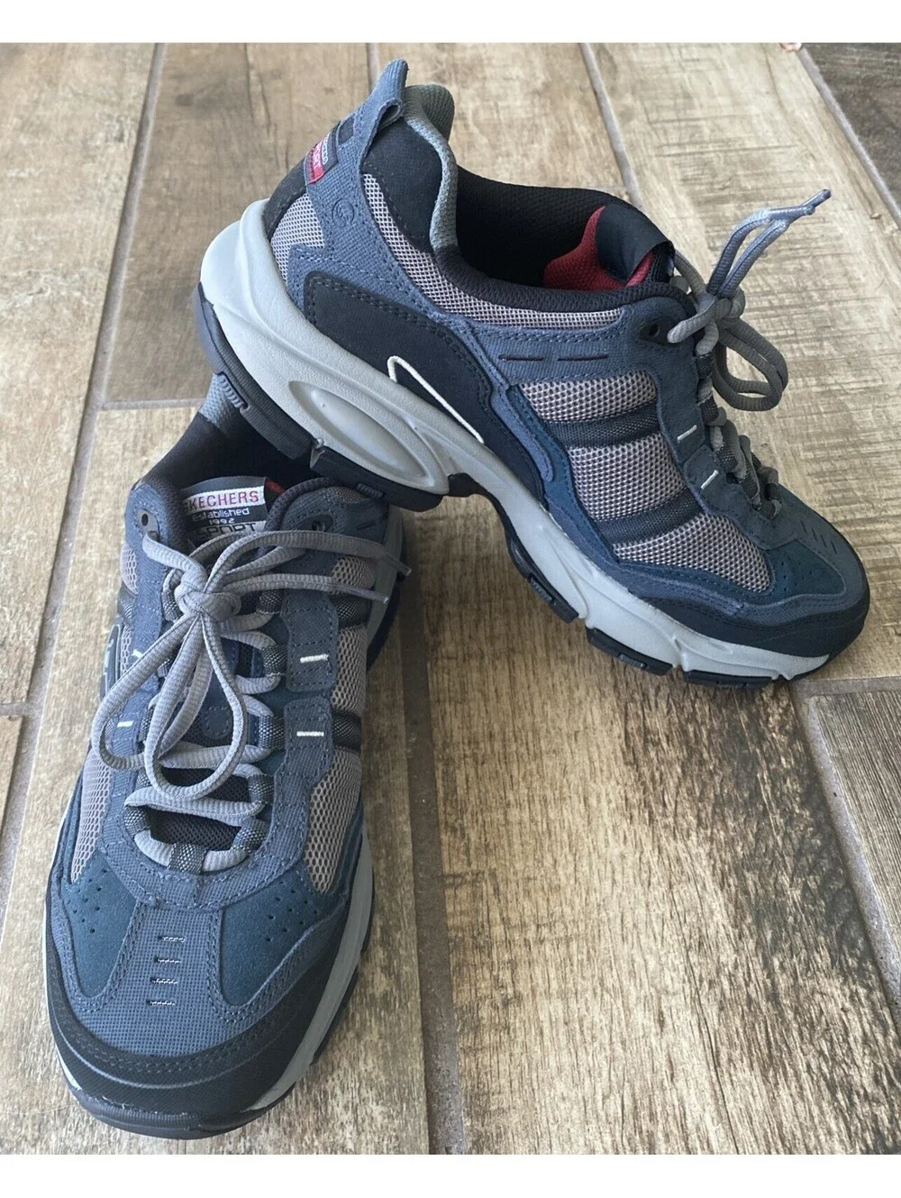 Skechers Mens Vigor 2.0 Trail 51241 NVGY Mens Size 8.5 US Casual Shoes Sneakers